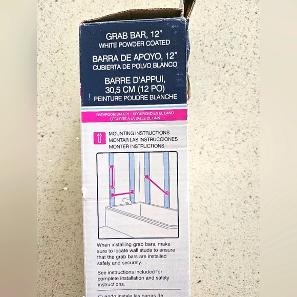 12 Inch Safety Grab Bar - Picture 5 of 5